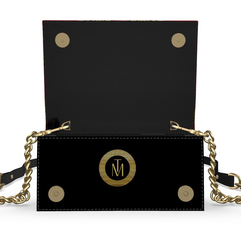 TM Greca Red Designer Kenway Evening Bag