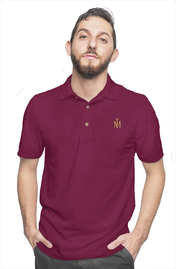 Polo TM Burgundy Gold logo