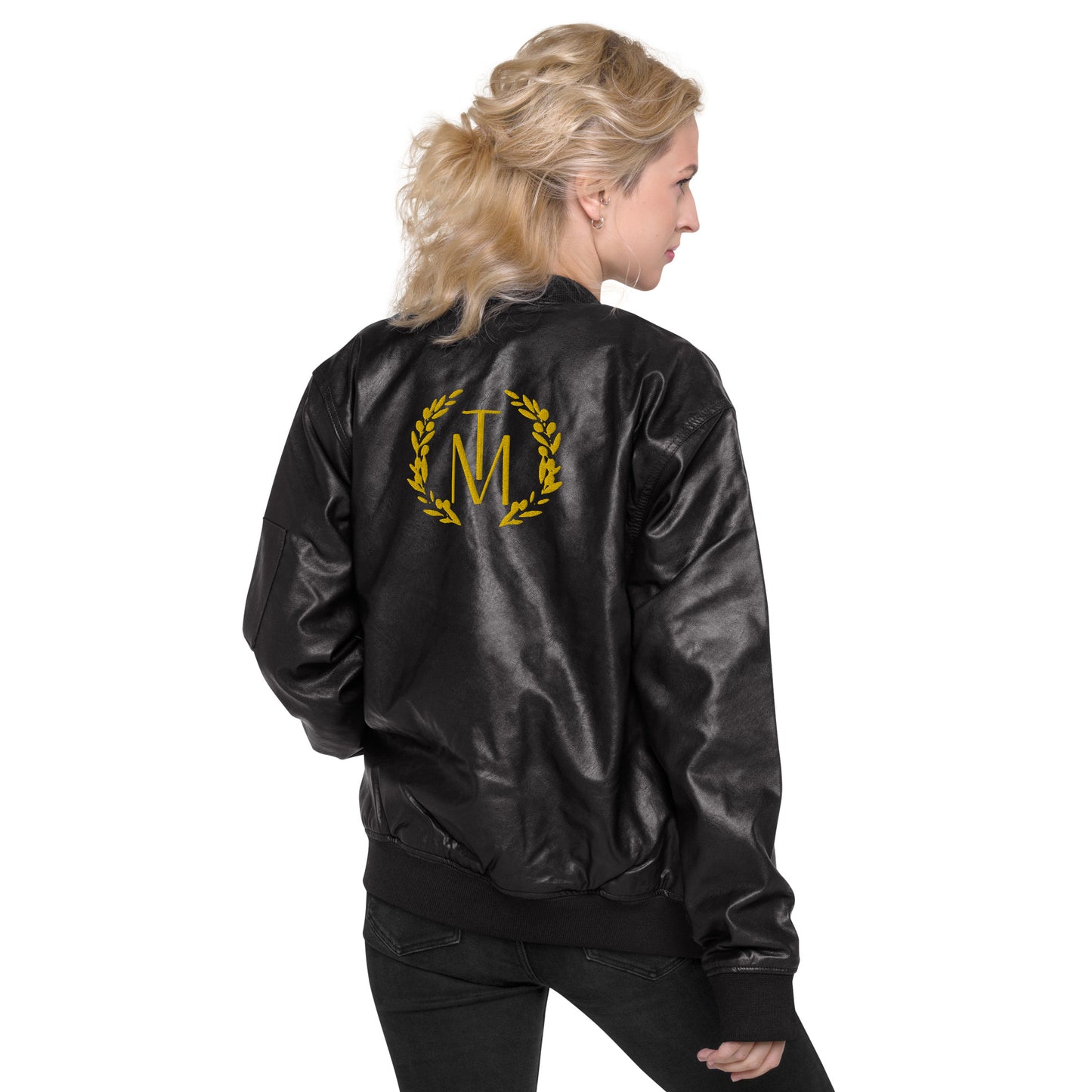 TM Leather Bomber Jacket