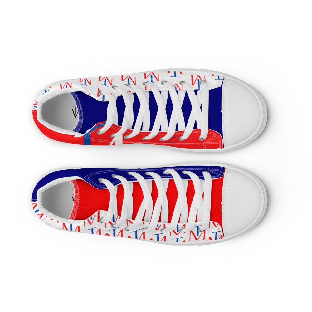Women’s high top canvas shoes