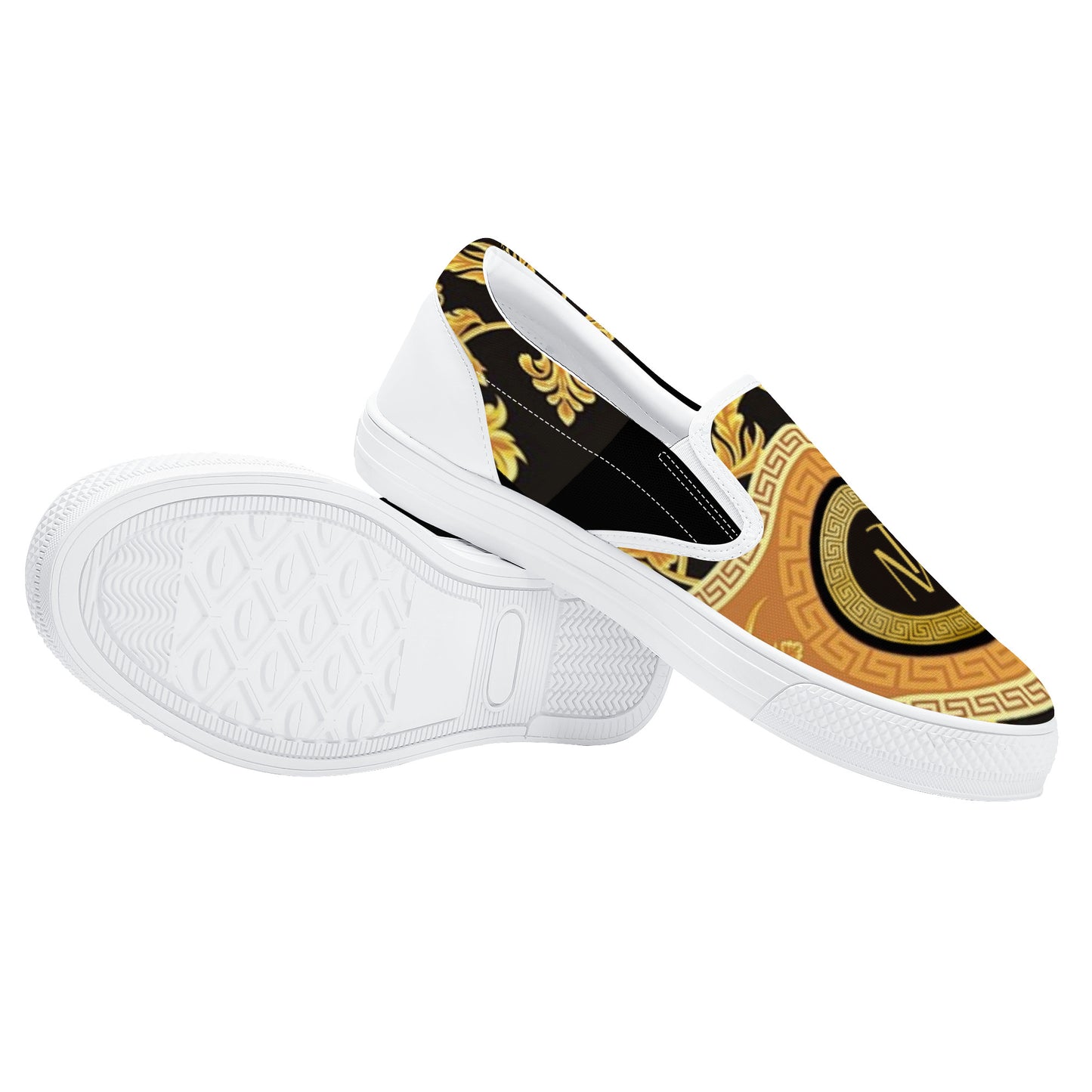 TM Greca VII Slip-on Shoes - White