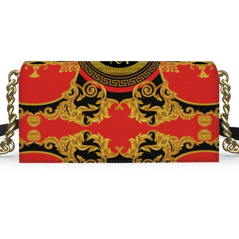 TM Greca Red Designer Kenway Evening Bag