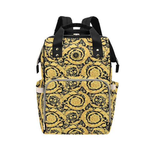 TM Greca Baroque Black Backpack