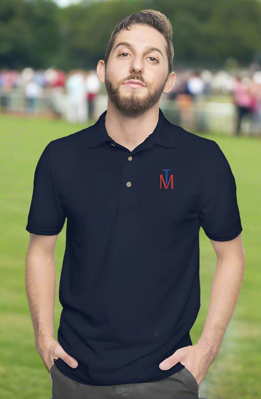 Polo TM Navy - Red Blue logo