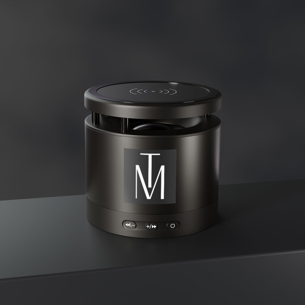 Metal Bluetooth Speaker and Wireless Charging Pad TM Edition
