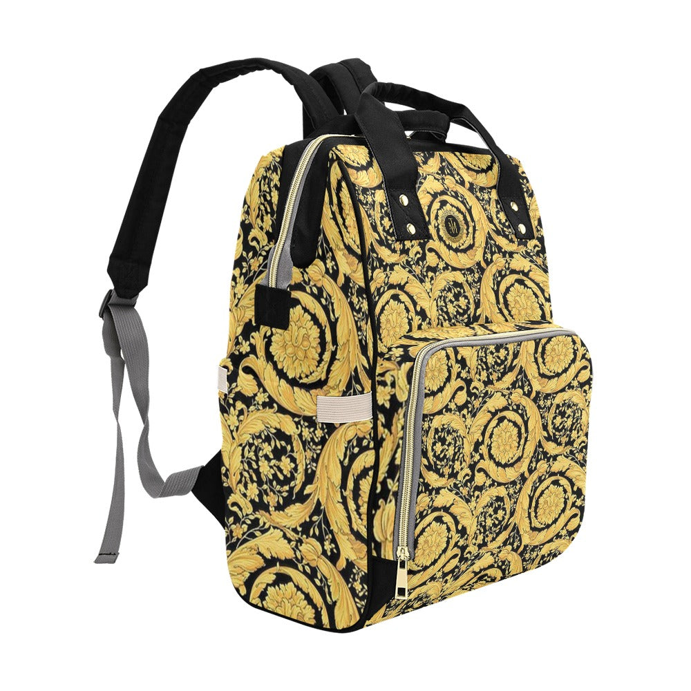 TM Greca Baroque Black Backpack