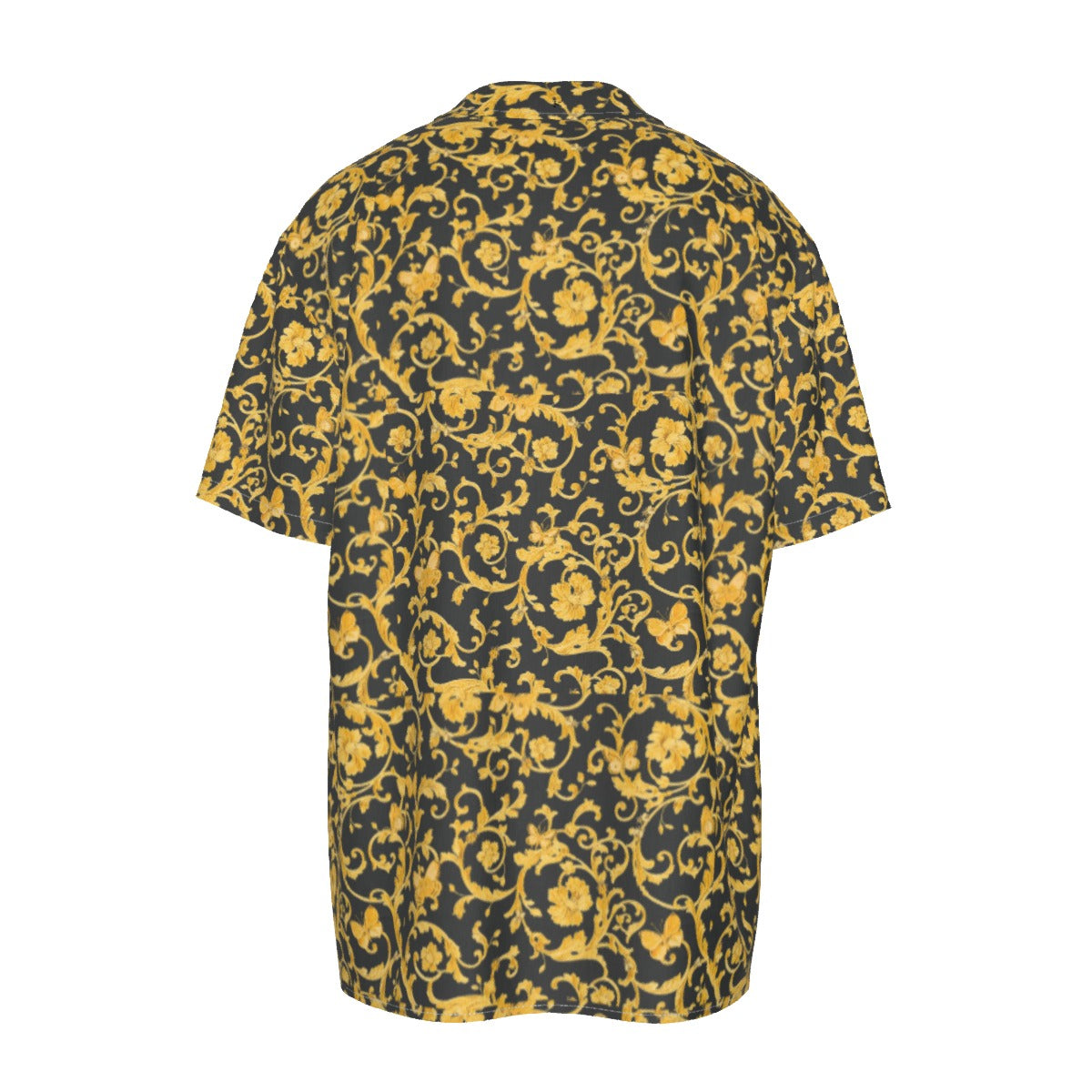 TM Men's Designer Greca Leaf Short-Sleeved Shirt