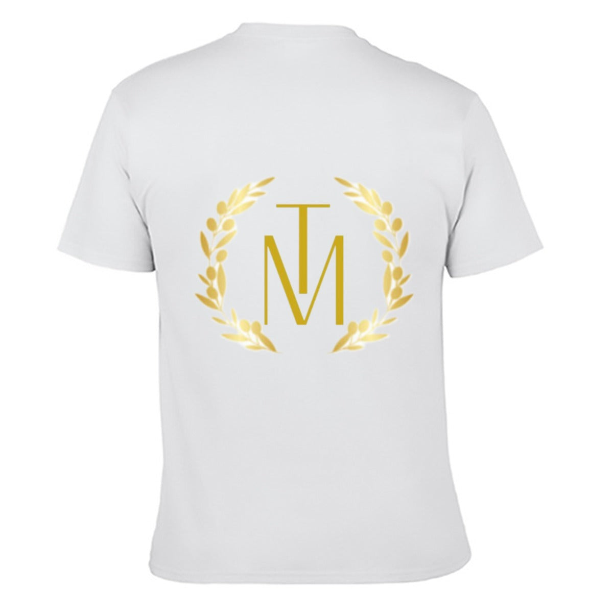 TM Luxury Crew Neck T-shirt GOLD Reef Logo (front & back)