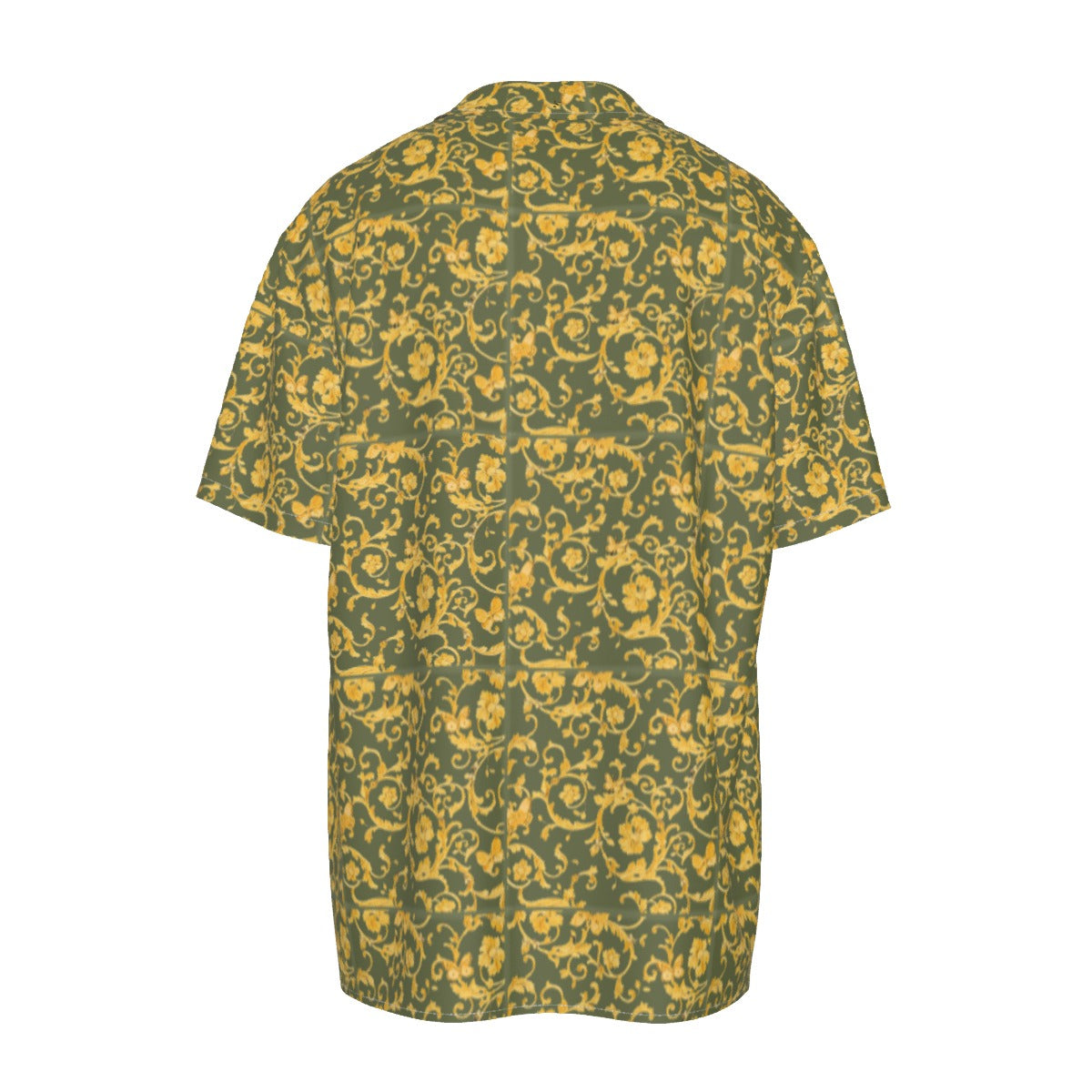 TM Men's Greca Leaf Hunter Imi Silk Short-Sleeved Shirt