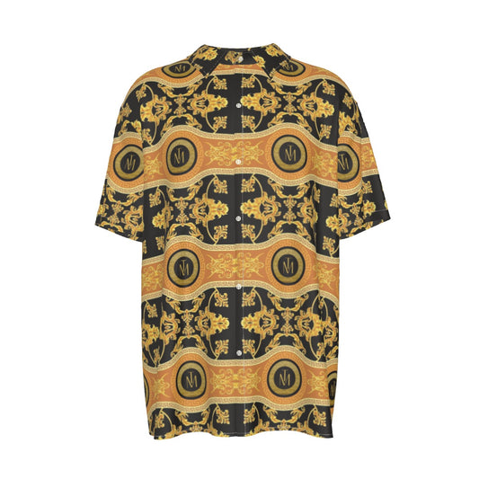 TM Greca VII Silk Short-Sleeved Shirt