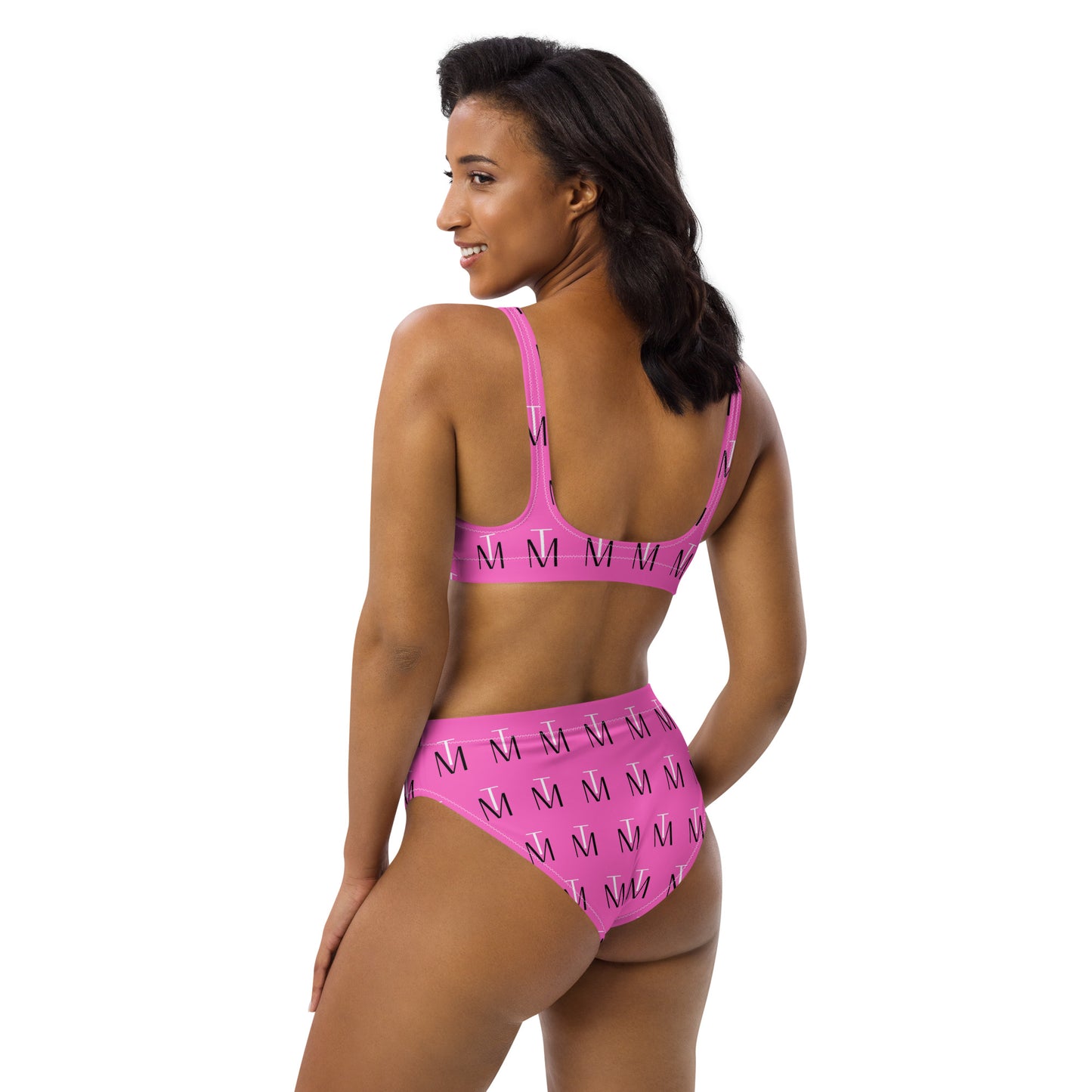 TM Pink High-waisted bikini
