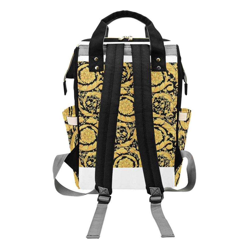 TM Greca Baroque Black Backpack