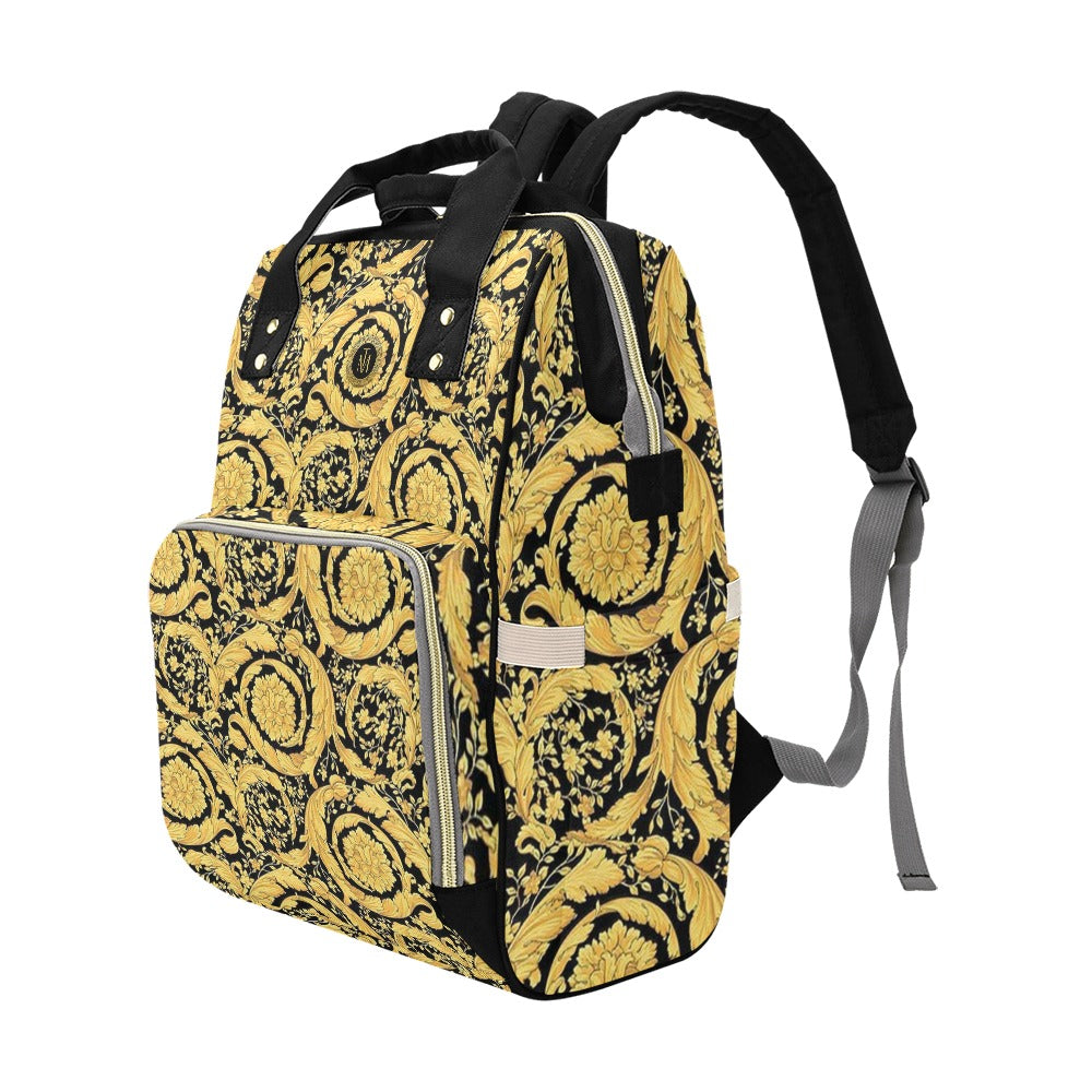 TM Greca Baroque Black Backpack