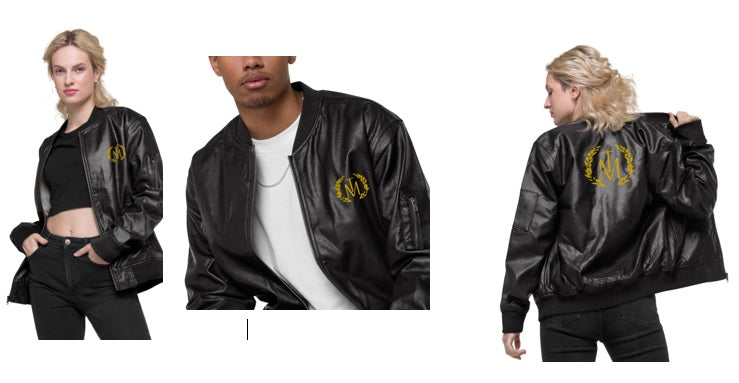 TM Leather Bomber Jacket