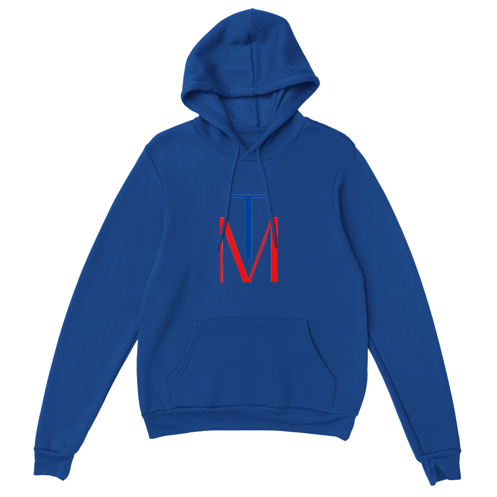 TM Classic Unisex Pullover Hoodie (front & back) Cotton