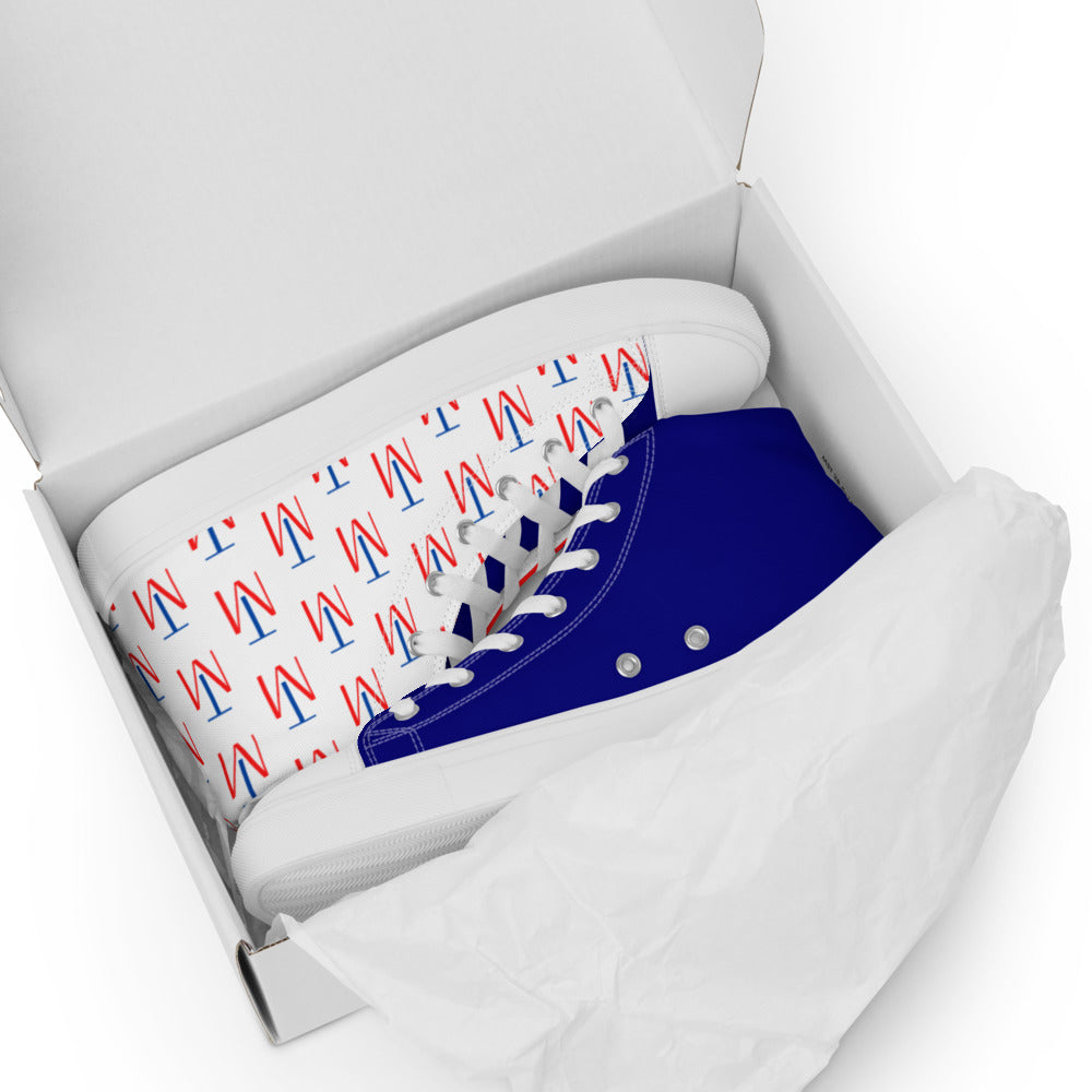 Women’s high top canvas shoes